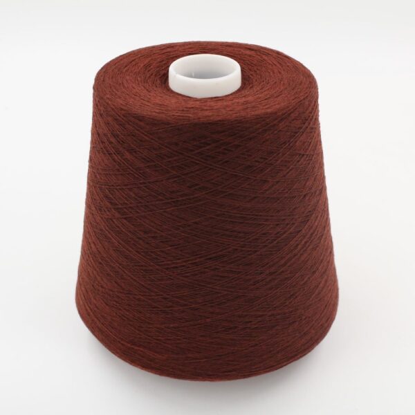 Filato 2/28 100% Cashmere colore dark rust rocche 610 gr