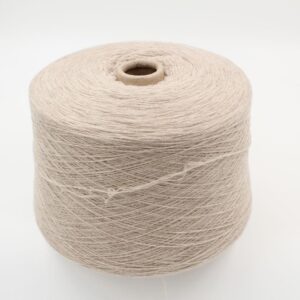 Yarn 2/28 100% Cashmere color light beige cones 610 gr
