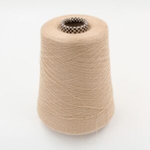 Extrafine merino yarn nm 2/56 combed color beige gr 840 cones