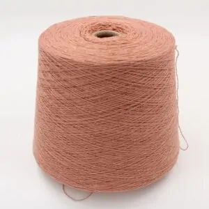 Yarn 2/15 100% Cashmere color antique pink cones 520 gr