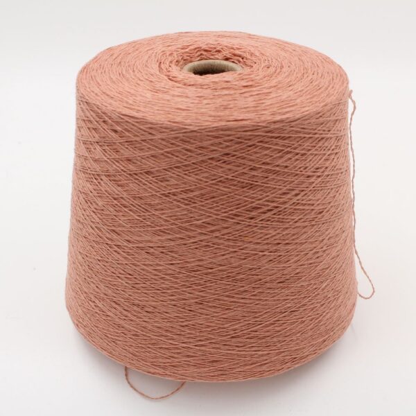 Yarn 2/15 100% Cashmere color antique pink cones 520 gr