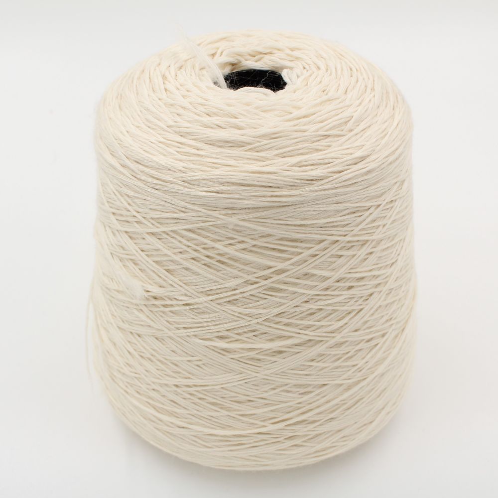 Yarn cashmere 100% nm 5/20 color natural white cones 520 gr