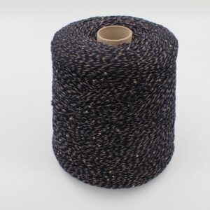 Filato seta 50% cashmere 50% nm 3500 colore blu/oro rocca 690 gr