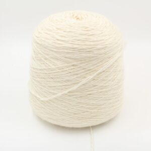 Yarn merino 90% cashmere 10% nm 3000 color natural white cones 520 gr