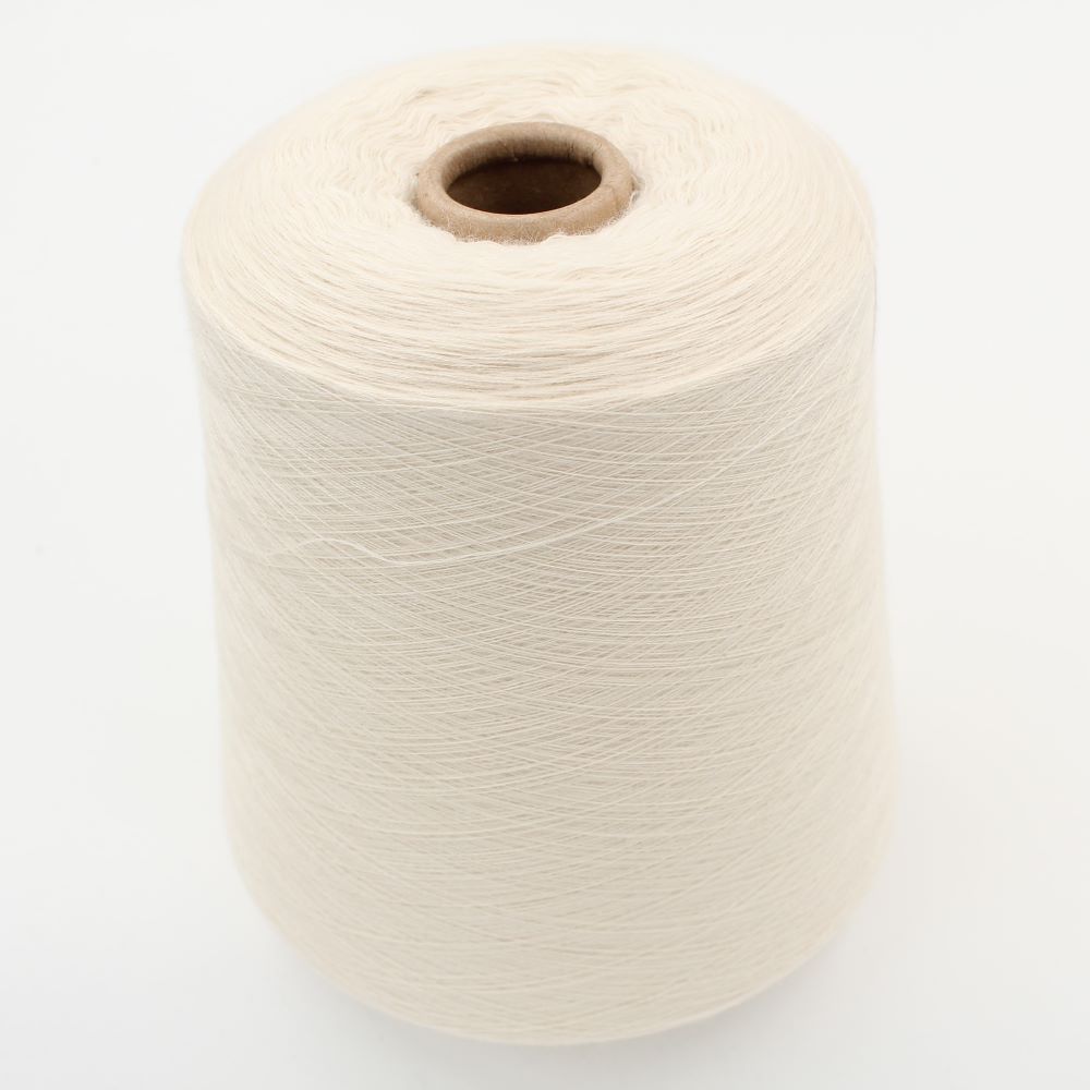 Filato Cashmere 100% nm 2/48 pettinato colore bianco rocca 750 gr