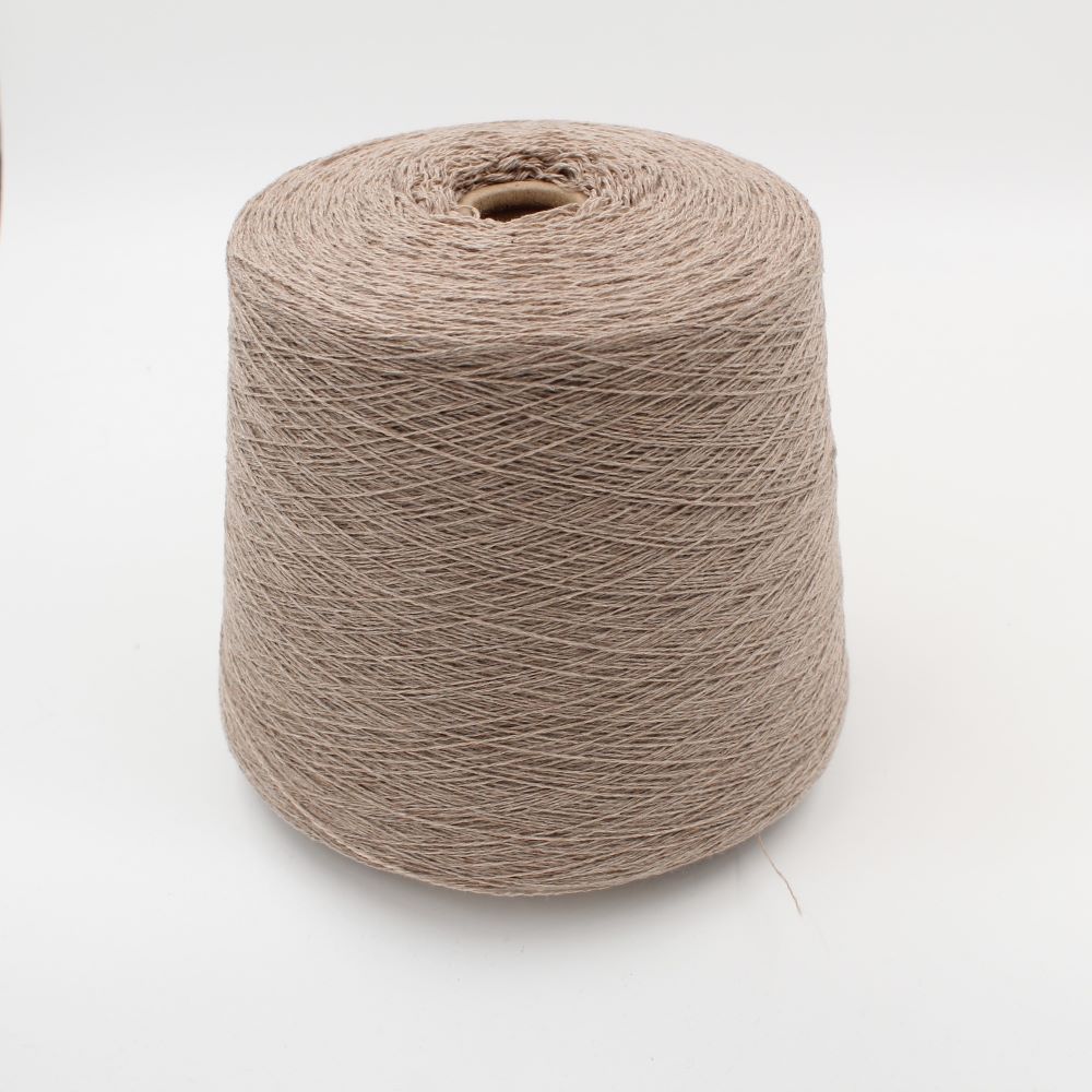 100% Cashmere yarn nm 2/14 color natural brown cones 510 gr