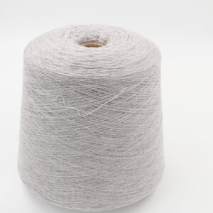 Yarn for knitting machine 2/30 70% merino extrafine 30% cashmere color light grey cones 500 gr