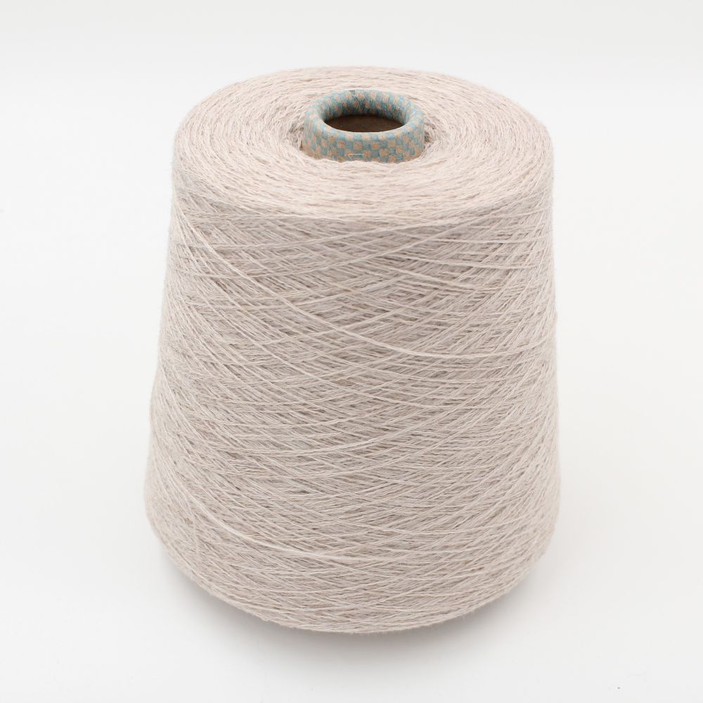 Yarn cashmere 100% nm 3/28 color beige cones 720 gr