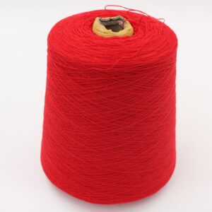 Filato 2/28 100% Cashmere colore rosso rocche 580 gr