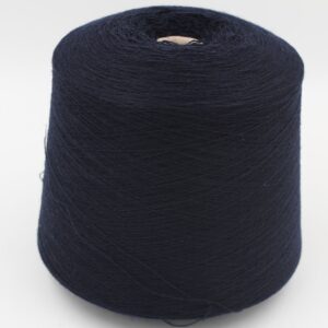 Yarn for knitting machine 2/30 70% merino extrafine 30% cashmere color blue cones 530 gr
