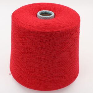 Filato 2/28 100% Cashmere colore rosso rocche 460 gr