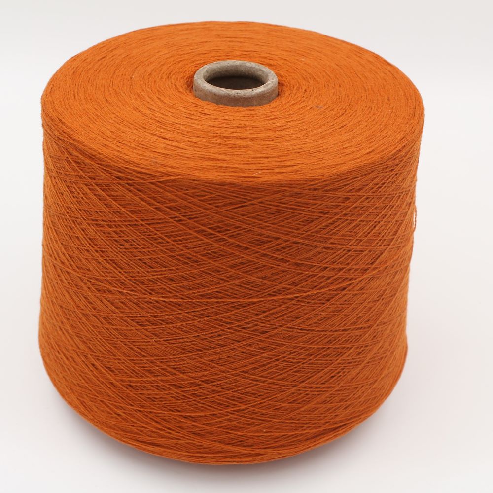 CONCORD yarn cashmere 100% 2/26 color orange cones 480 gr