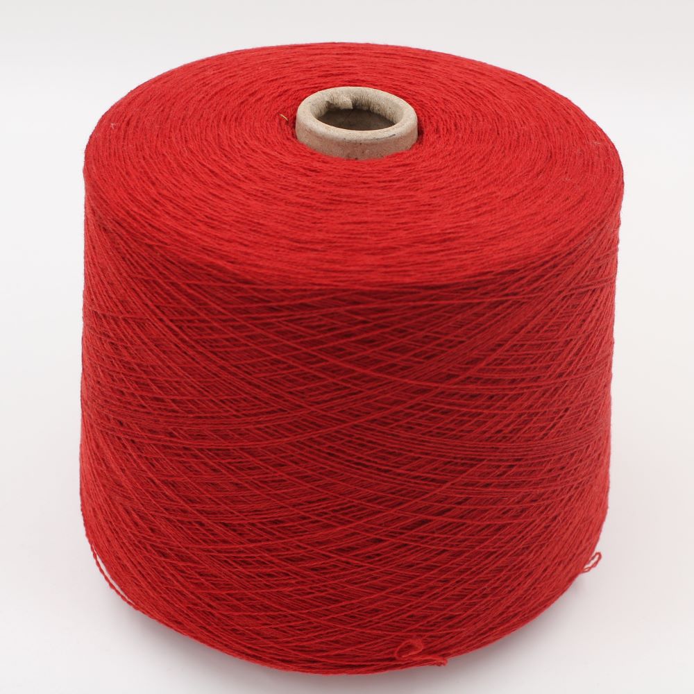 CONCORD filato cashmere 100% 2/26 colore rosso rocche 500 gr