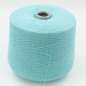 Yarn 2/28 100% Cashmere color water green cones 670 gr