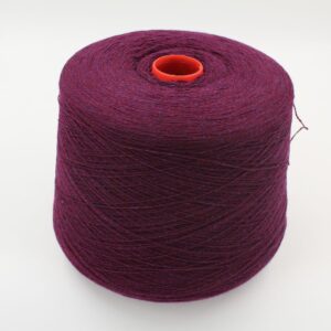 Yarn 2/28 100% Cashmere color bordeaux cones 510 gr