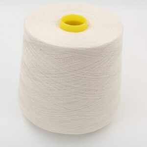 Yarn merino 40% cashmere 50% silk 10 % nm 20000 color white cones 510 gr