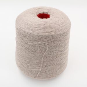 Filato Cashmere 70% seta 30% nm 2/48 pettinato colore beige naturale rocca 500 gr