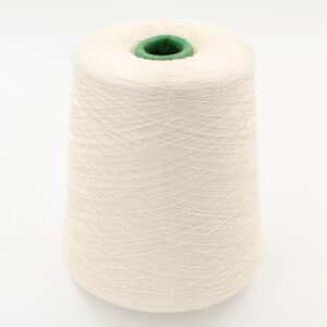 Yarn silk 55% merino 45% nm 2/60 color white cones 490 gr