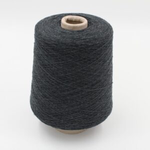 ALTER-ECO yarn 97% cashmere 3% wool merino nm 2/12 color dark grey cones 440 gr
