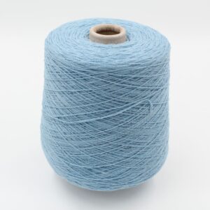 ALTER-ECO yarn 97% cashmere 3% wool merino nm 2/12 color sky blue cones 600 gr