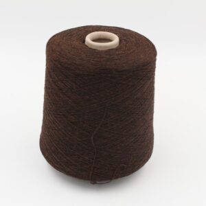 Yarn cashmere 100% superior nm 2/26 color brown melange cones 480 gr