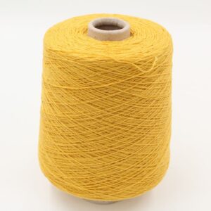 ALTER-ECO filato 97% cashmere 3% lana merino nm 2/12 colore giallo rocche 530 gr