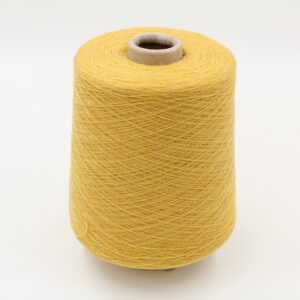 CONCORD yarn cashmere 100% 2/26 color yellow cones 500 gr