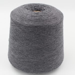 Yarn for knitting machine 2/30 70% merino extrafine 30% cashmere color light grey cones 550 gr