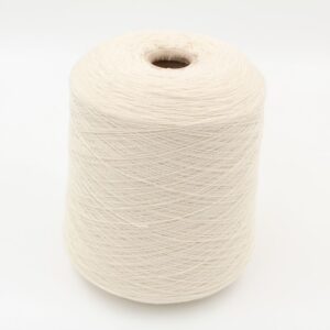 Yarn 2/28 100% Cashmere color natural white cones 740 gr