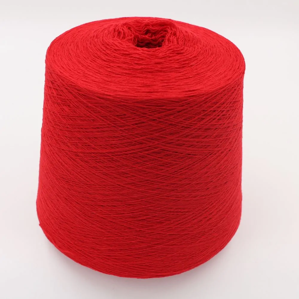 yarn cashmere 100% 2/26 color red cones 440 gr
