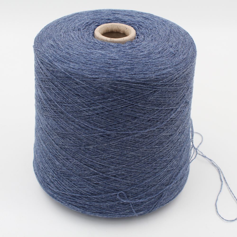 Filato 2/28 100% Cashmere colore bluewash rocche 720gr