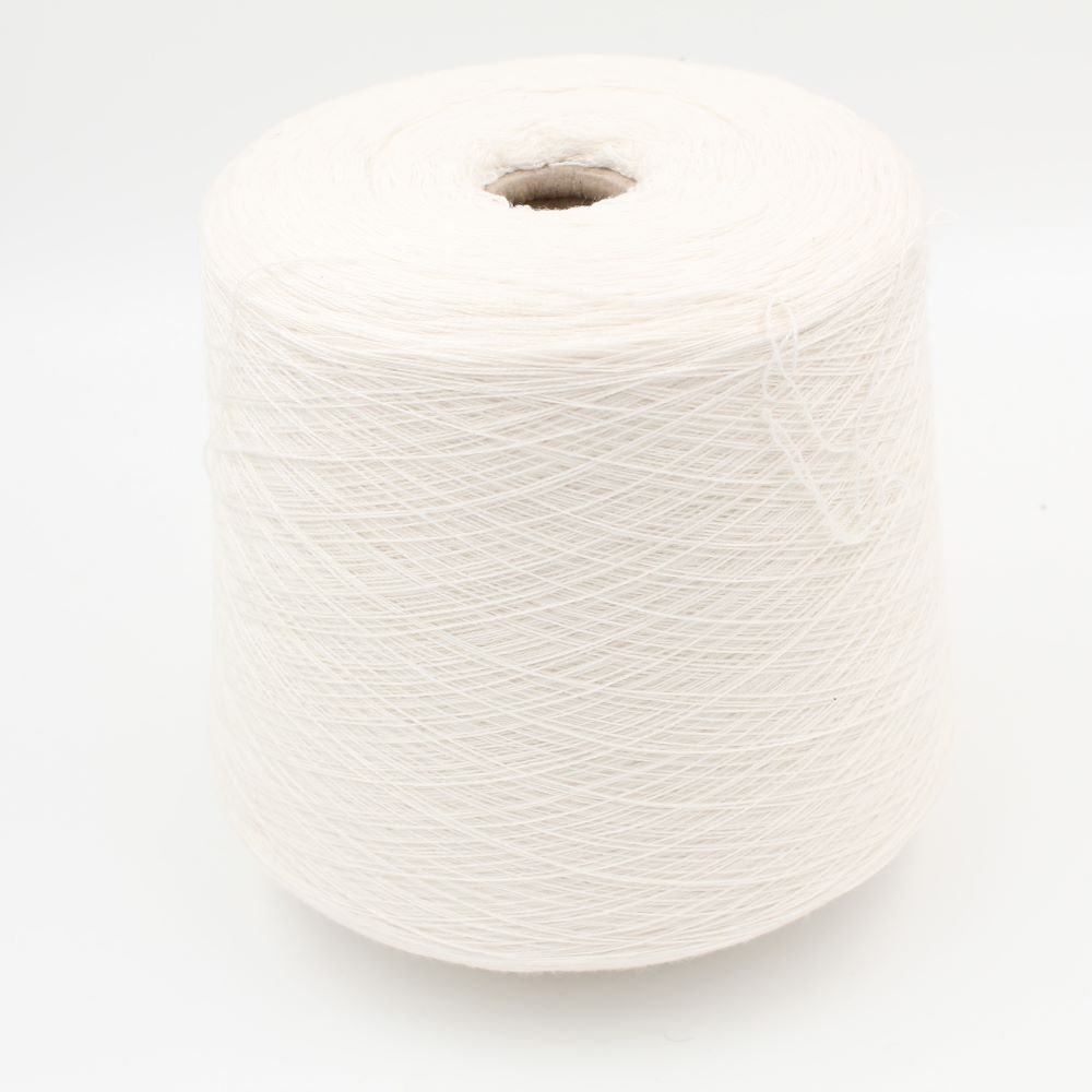 Filato 2/28 100% Cashmere colore white satin rocche 740 gr