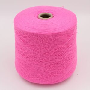 Yarn cashmere 100% superior nm 2/26 color fuchsia cones 500 gr