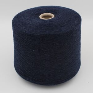 Yarn cashmere 100% superior nm 2/26 color blue melange cones 500 gr