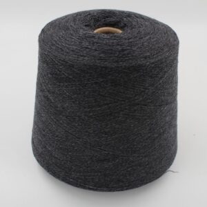 Filato da macchina 2/30 70% merino extrafine 30% cashmere colore grigio scuro rocca 530 gr