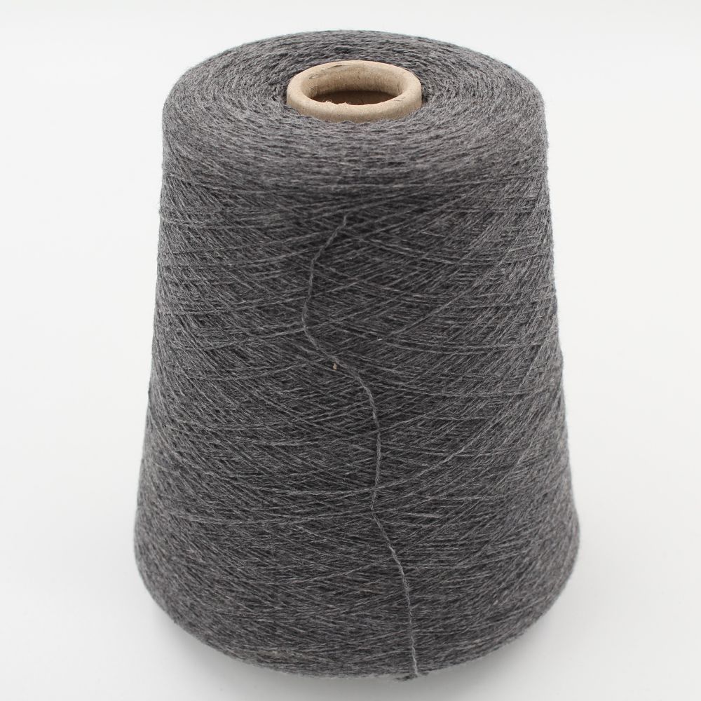 yarn cashmere 100% 2/26 color medium grey cones 460 gr