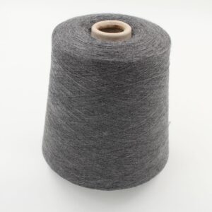 100% Cashmere yarn nm 2/48 combed color grey cone 470 gr