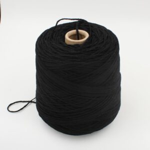Filato cashmere 100% nm 3000 colore nero rocche 400 gr