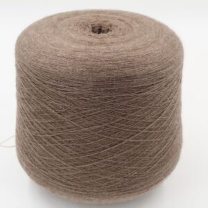 Yarn 75 extrafine merinos 25 silk nm. 2/48 dark brown color 550gr cones