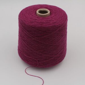 ALTER-ECO yarn 97% cashmere 3% wool merino nm 2/12 color dark pink cones 730 gr