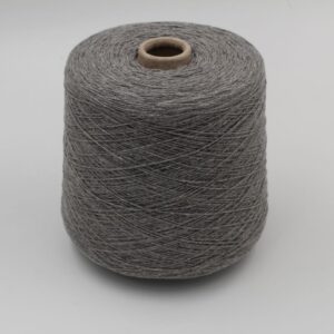 ALTER-ECO yarn 97% cashmere 3% wool merino nm 2/12 color medium grey cones 410 gr