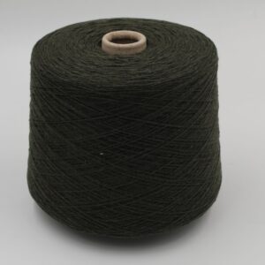 ALTER-ECO filato 97% cashmere 3% lana merino nm 2/12 colore verde scuro rocche 490 gr