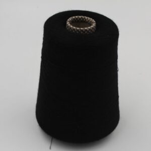 JAIPUR Filato cashmere 70% seta 30% nm 2/56 pettinato colore nero rocche 500 gr