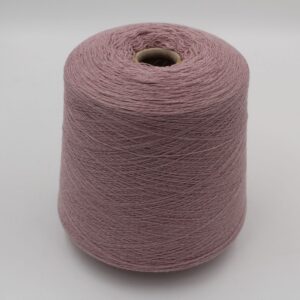 Yarn for knitting machine 2/30 70% merino extrafine 30% cashmere color pink cones 460 gr