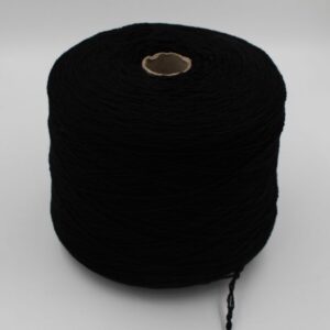 Filato cashmere riciclato 100% nm 3200 colore nero rocche 500 gr