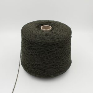 Filato cashmere riciclato 100% nm 3200 colore verde scuro rocche 500 gr