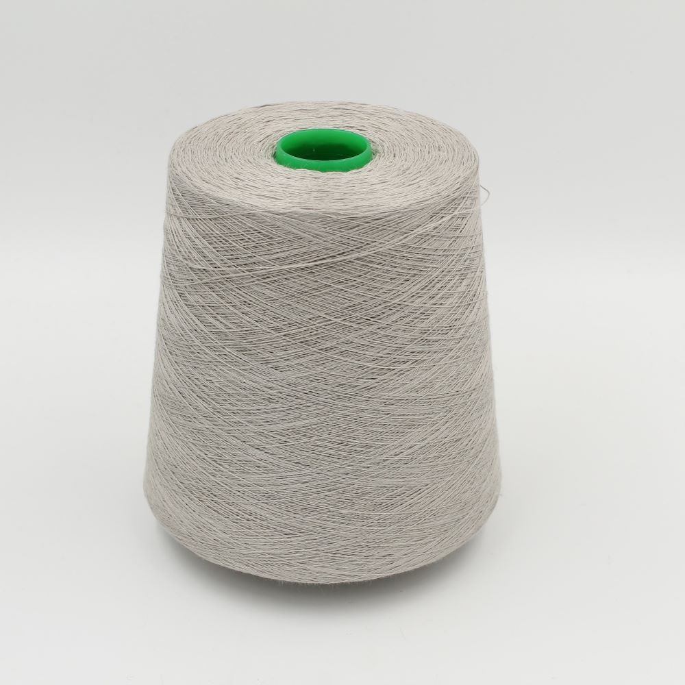 yarn cashmere 100% 2/26 color pearl grey cones 450 gr