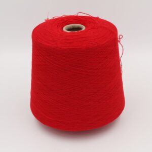 Filato da macchina 2/30 70% merino extrafine 30% cashmere colore rosso rocca 550 gr