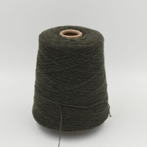 ALTER-ECO yarn 97% cashmere 3% wool merino nm 2/12 color dark green cones 450 gr