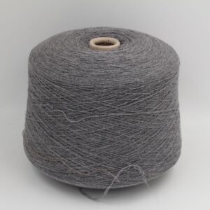 Yarn 2/28 100% Cashmere color medium grey cones 660 gr